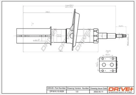 Амортизатор (передній) Fiat Ducato (14) 94- (Масло) Drive+ DP1610.10.0029