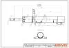 Амортизатор (передній) VW Polo/Skoda Fabia 99-/Roomster 06- (Газ) Drive+ DP1610.10.0035 (фото 1)