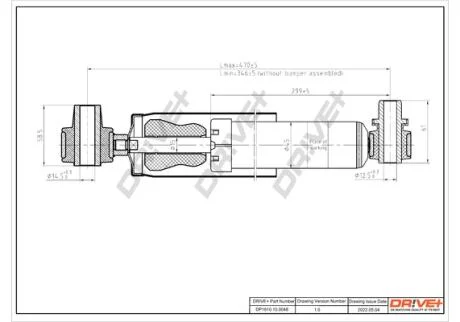 Амортизатор (задній) Renault Scenic I 96-03 Drive+ DP1610.10.0048