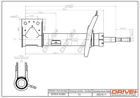 Амортизатор (передній) C4/DS4-DS4 Drive+ DP1610.10.0061