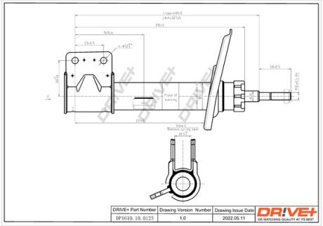 Drive+ Амортизатор (передній) C4PICASSO/GRAND PICASSO-BERLINGO-PARTNER Drive+ DP1610.10.0123