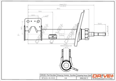 Амортизатор (передній) C4PICASSO/GRAND PICASSO-BERLINGO-PARTNER Drive+ DP1610.10.0124