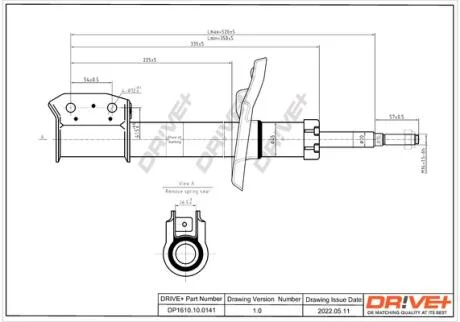 Амортизатор (передній) DOKKER Drive+ DP1610.10.0141