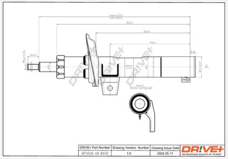 Drive+ Амортизатор (передній) TIGUAN-Q3 Drive+ DP1610.10.0152