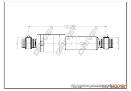 Амортизатор (задній) VW T5 03- (ГАЗ) Drive+ DP1610.10.0165