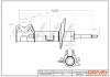 Drive+ Амортизатор (передній) Fiat Doblo 10- (L) (Газ) Drive+ DP1610.10.0180 (фото 1)