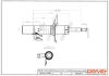 Drive+ Амортизатор (передній) лівий PEUGEOT 107/CITROEN C1 /TOYOTA AYGO (B10) 05- Drive+ DP1610.10.0206 (фото 1)