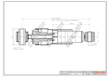 Амортизатор (задній) Renault Laguna 07-15 Drive+ DP1610.10.0213