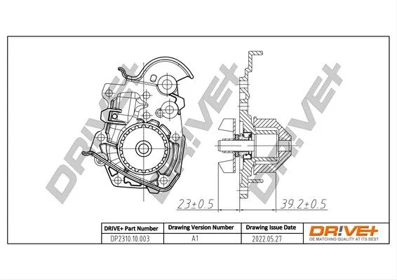 Насос охолоджуючої рідини Drive+ DP2310.10.003 (фото 1)