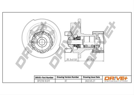 Drive+ Насос охолоджуючої рідини Drive+ DP2310.10.011 (фото 1)