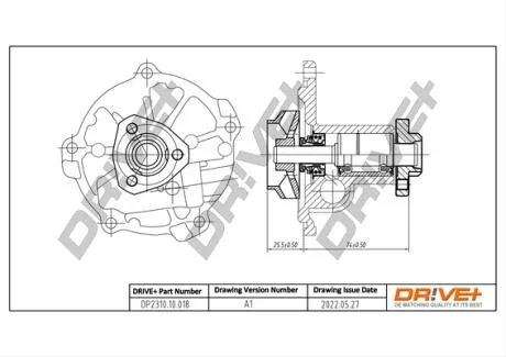 Насос охолоджуючої рідини Drive+ DP2310.10.018
