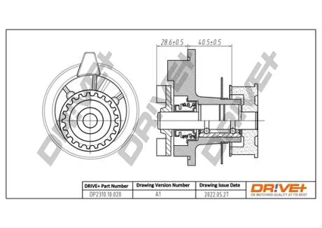 Насос охолоджуючої рідини Drive+ DP2310.10.020