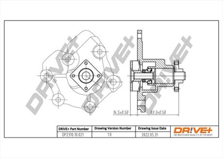 Drive+ Насос охолоджуючої рідини Drive+ DP2310.10.021