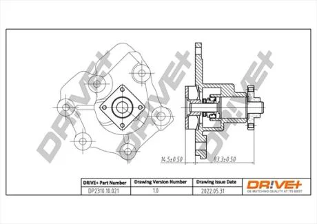 Насос охолоджуючої рідини Drive+ DP2310.10.021