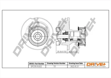 Насос охолоджуючої рідини Drive+ DP2310.10.022