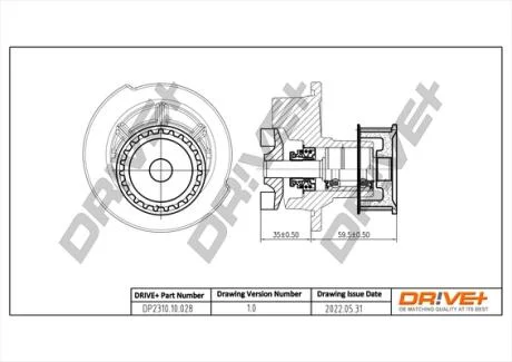 Насос охолоджуючої рідини Drive+ DP2310.10.028