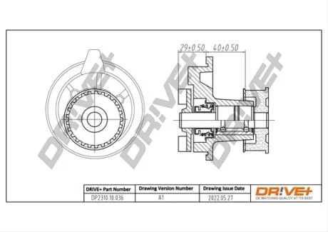 Насос охолоджуючої рідини Drive+ DP2310.10.036