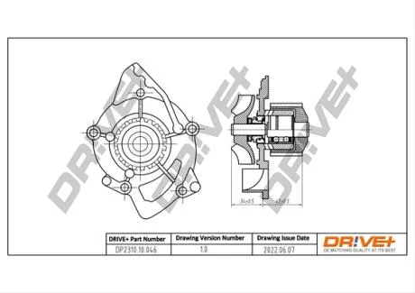 Насос охолоджуючої рідини Drive+ DP2310.10.046