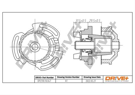 Drive+ Насос охолоджуючої рідини Drive+ DP2310.10.047