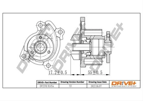 Насос охолоджуючої рідини Drive+ DP2310.10.054