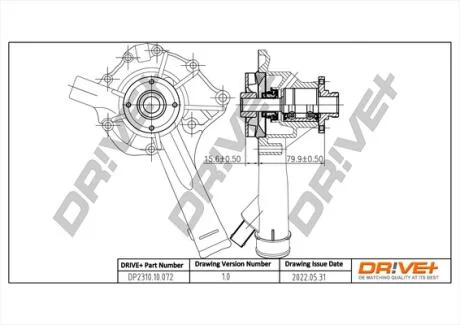 Насос охолоджуючої рідини Drive+ DP2310.10.072