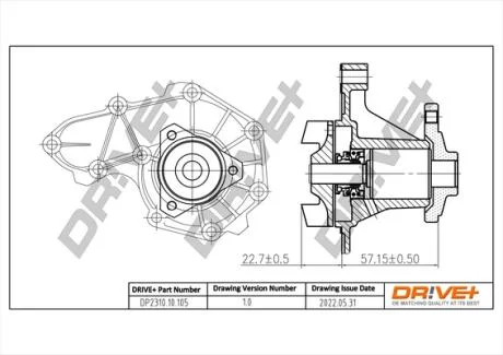 Насос охолоджуючої рідини Drive+ DP2310.10.105