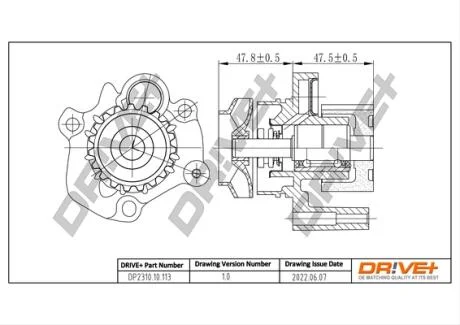 Насос охолоджуючої рідини Drive+ DP2310.10.113