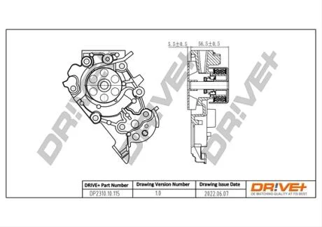 Насос охолоджуючої рідини Drive+ DP2310.10.115