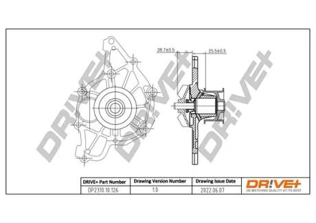 Насос охолоджуючої рідини Drive+ DP2310.10.126