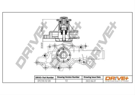 Насос охолоджуючої рідини Drive+ DP2310.10.128