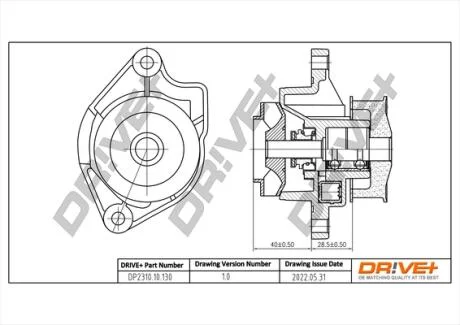 Насос охолоджуючої рідини Drive+ DP2310.10.130
