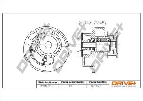 Насос охолоджуючої рідини Drive+ DP2310.10.131