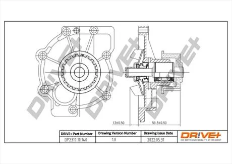 Насос охолоджуючої рідини Drive+ DP2310.10.140
