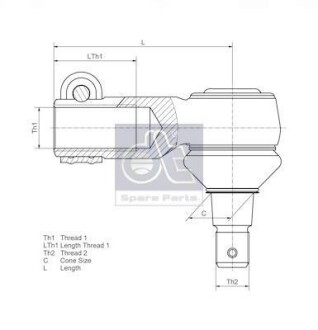 Наконечник рульової тяги DT 2.53253