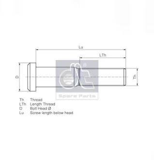 Болт для крепления колеса DT 440206
