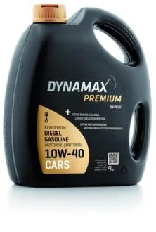 Масло моторне DYNAMAX PREMIUM SN PLUS 10W40 (4L) Dynamax 502648
