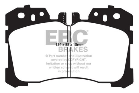 Гальмівні колодки, тюнінг EBC DP41811R