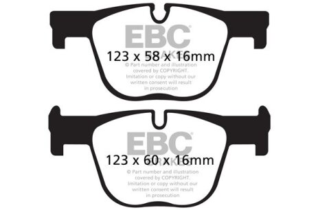 Гальмівні колодки, тюнінг EBC DP42131R