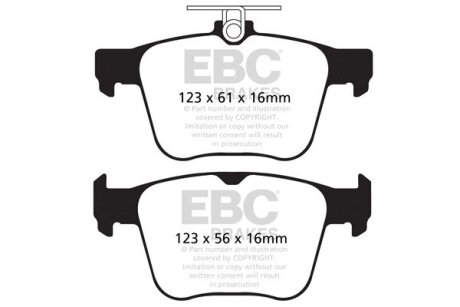 Гальмівні колодки, тюнінг EBC DP42173R