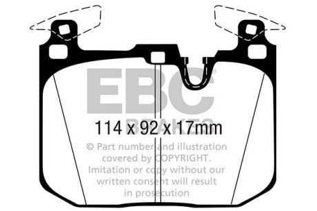 Гальмівні колодки, тюнінг EBC DP42360R