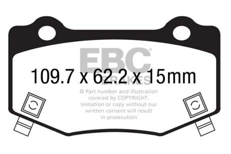 Гальмівні колодки, тюнінг EBC DP43023R