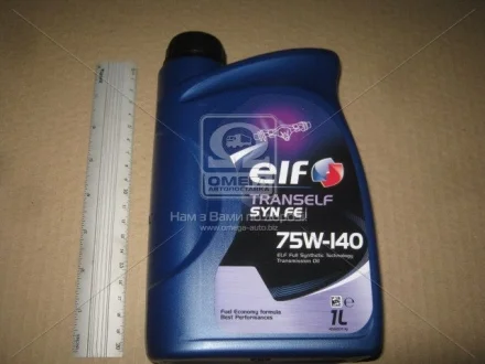 Трансмиссионное масло Elf Tranself SYN FE GL-5 75W-140 синтетическое 1 л ELF 194750