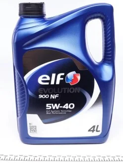 Масло 5W40 Evolution 900 NF (4L) (B4, A3/CF, SL/MB 229.3/VW 502.00, 505.00/PORSCHE A40.) ELF 213909