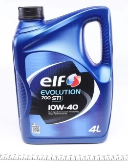 Масло 10W40 Evolution 700 STI (4L) (458478) (ACEA/A3/B4 API/SN/CF VW/501.01/505.00/MB 229.1) ELF 214120