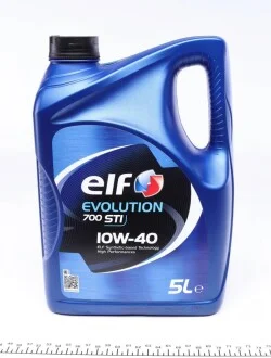Масло 10W40 Evolution 700 STI (5L) (458443)(ACEA/A3/B4 API/SN/CF VW/501.01/505.00/MB 229.1) ELF 214124