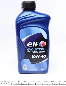 Масло 10W40 Evolution 700 Turbo Diesel (1L) (458446)(ACEA 2007/A3/B4/API/SL/CF/VW 505.00/MB 229.1) ELF 214126