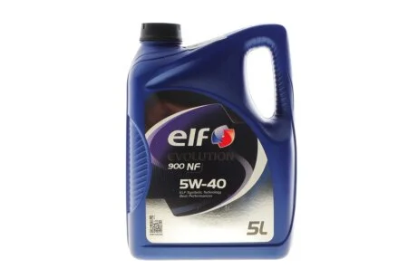 Масла моторные Evolution 900 NF 5W-40 (Канистра 5л) ELF 216651