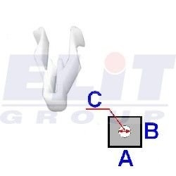 Зажим бампера ELIT C60512