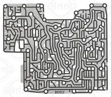 Сепараторная пластина гидроблока (ZF6HP19/ZF6HP26/ZF6HP32) ELRING 040.383