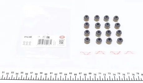 Сальник клапана (впуск/выпуск) Toyota Avensis/Corolla/Land Cruiser 2.0D/2.2D/4.5D 05- (к-кт) ELRING 274.340